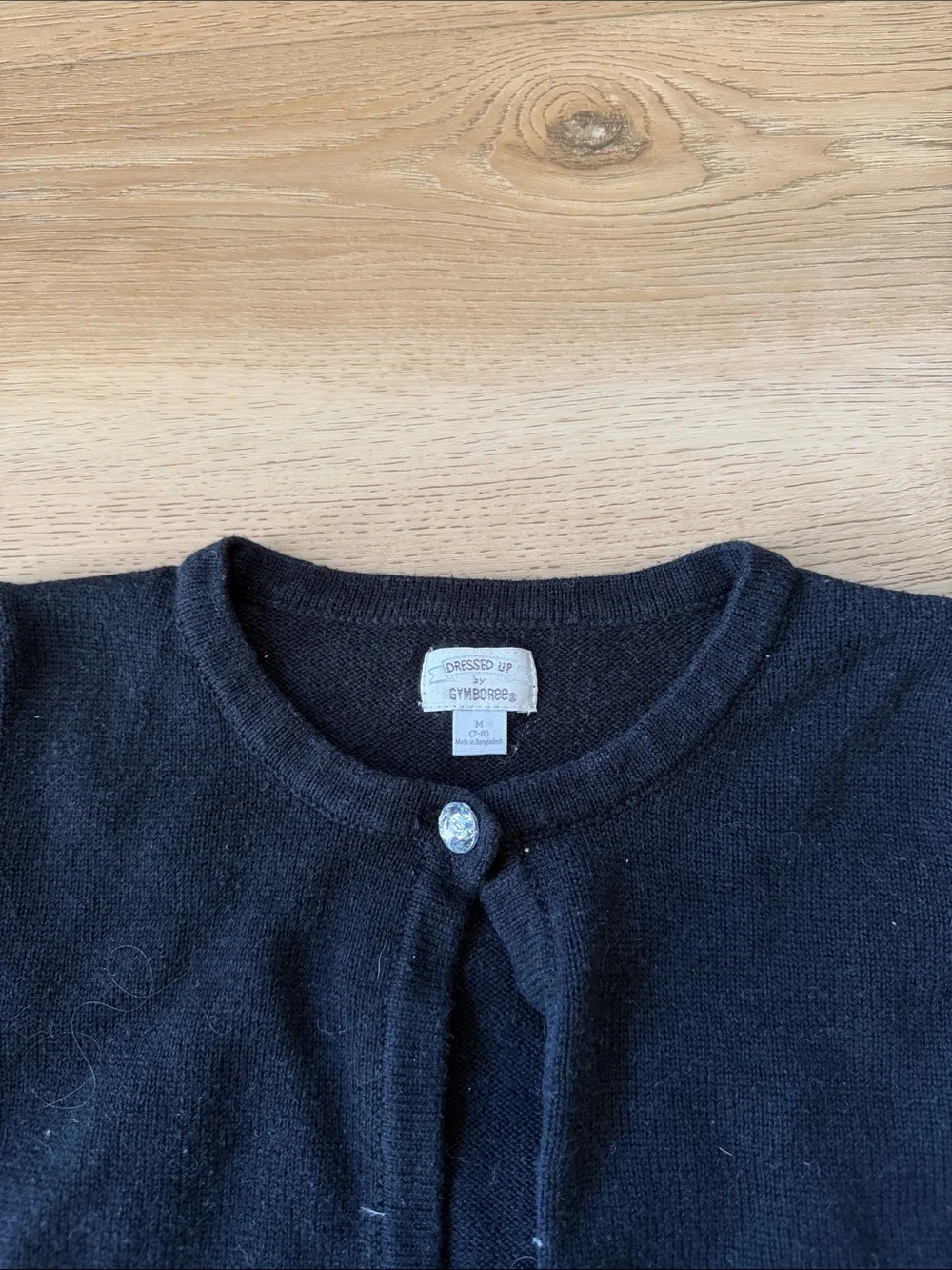 Gymboree Black Cropped Knit Cardigan